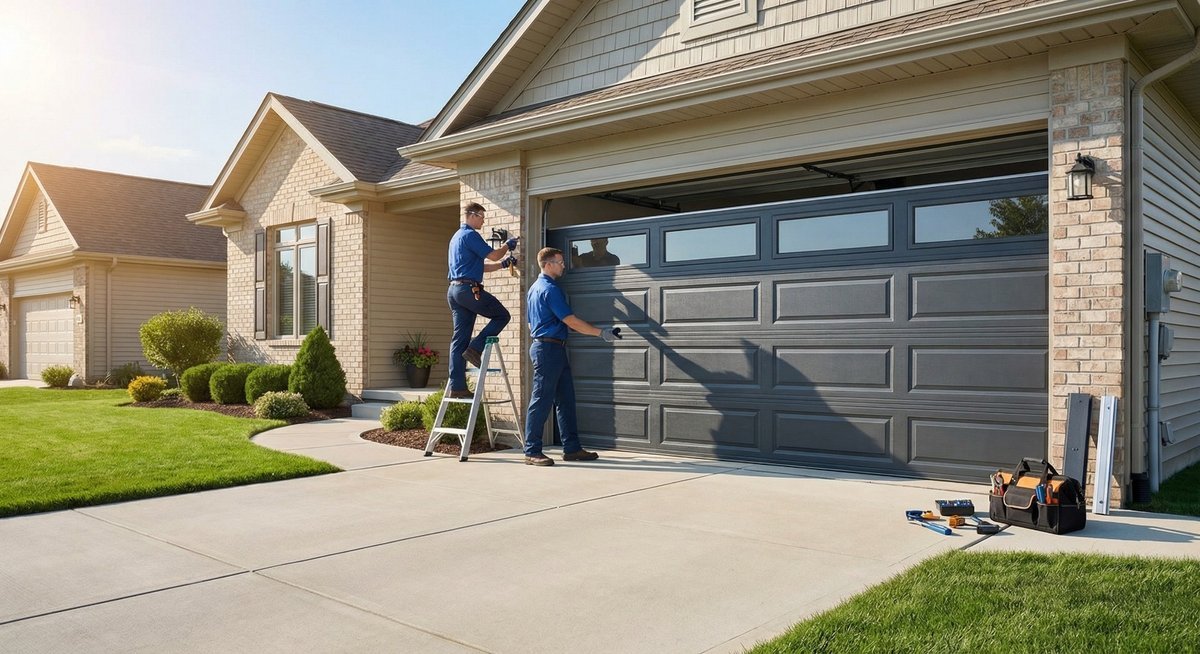 Garage door repair work, gallery photo 4